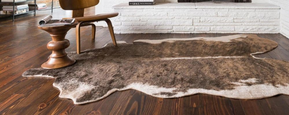 A cowhide rug consists of the skin and hair of a cow, which is referred to as its 'hide'. winter rugs for bedroom
