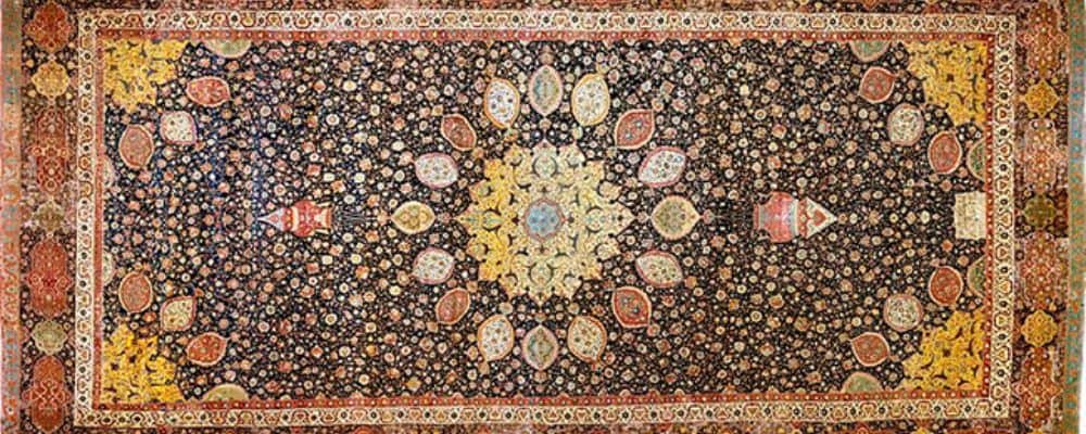 The ancient rugs were made 5000 years ago by nomadic nomads using animal skins., history of rugs and carpets