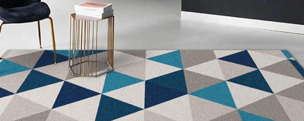 Rugs with free form, geometric, and abstract designs are popular in contemporary design.