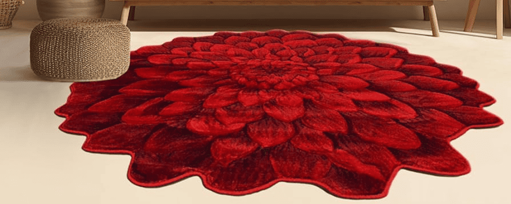 3D flower rug, 3d rugs for living room